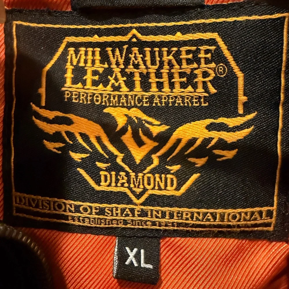 Milwaukee Leather Motorcycle Jacket great condition xl - Picture 5 of 8